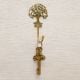Golden Brass Tree Wall Hooks for Hanging